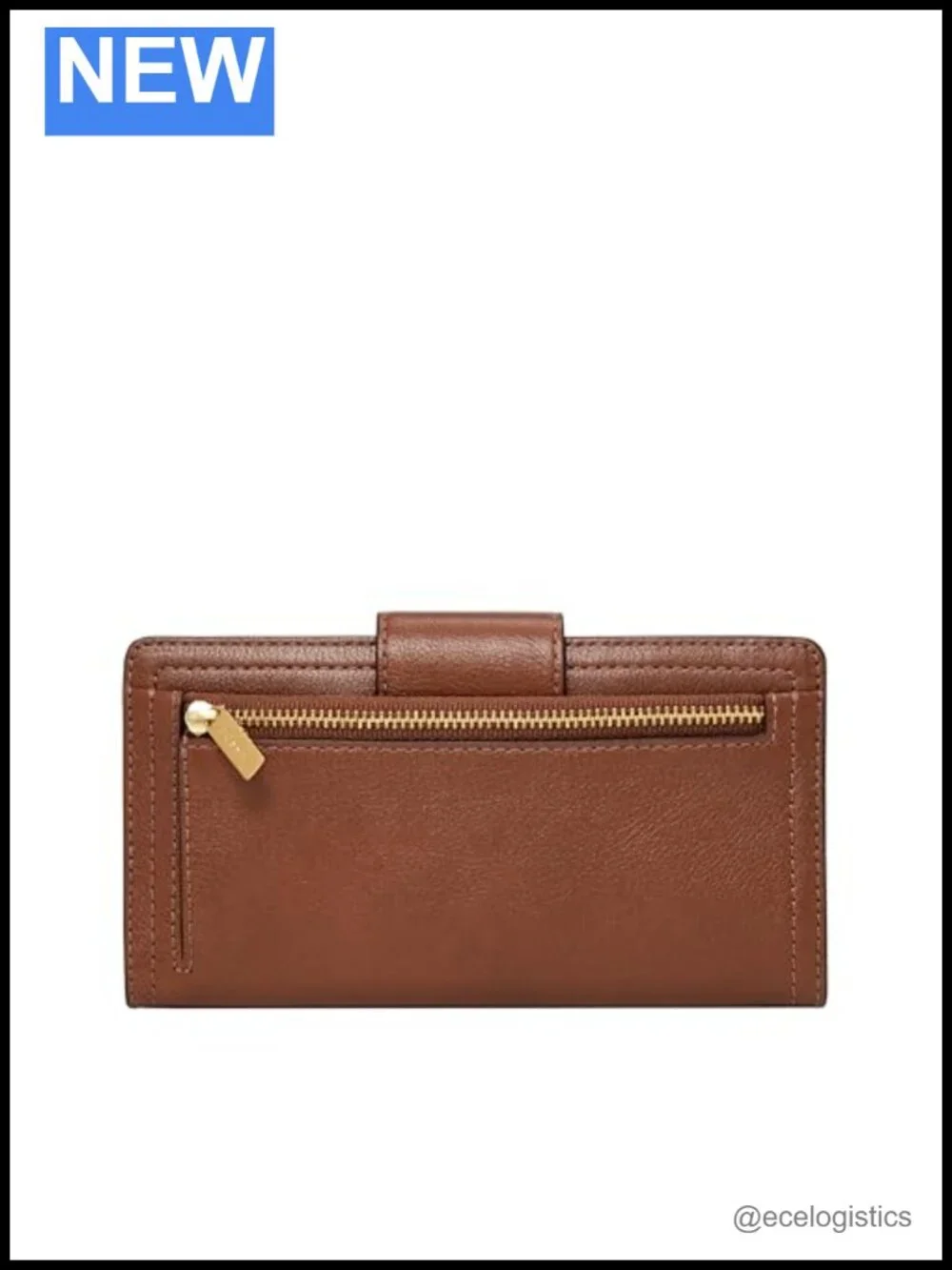 Fossil Women's Logan Leather Wallet RFID Blocking Tab Clutch